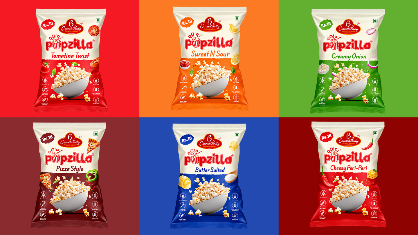 Popzilla — Popcorn Branding & Packaging Design presentation 4