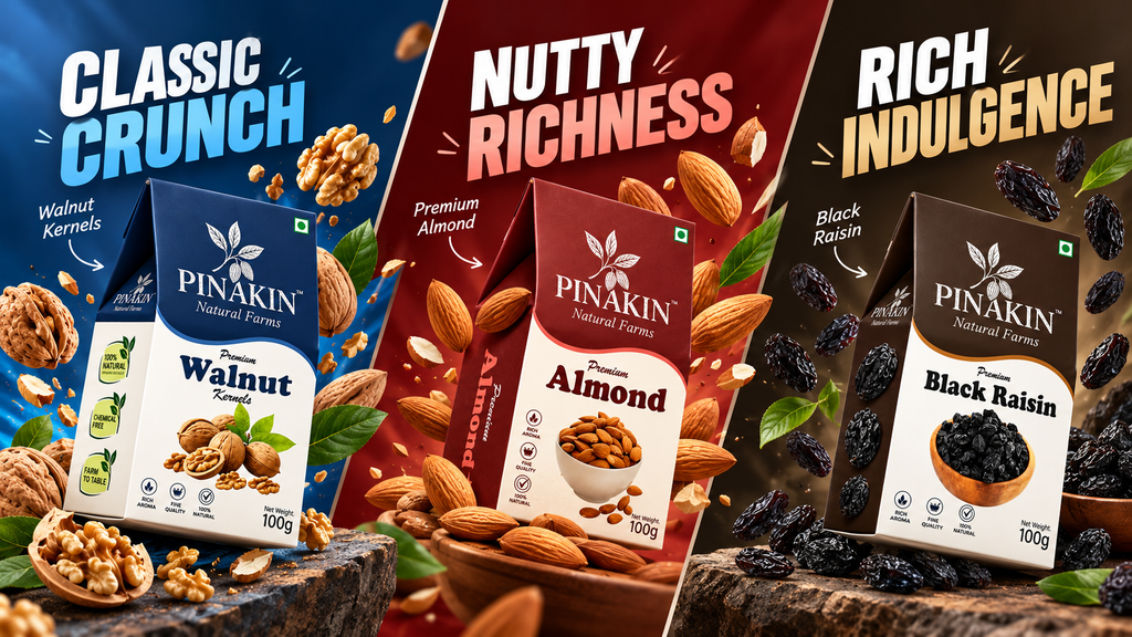 Pinakin Premium Dry Fruit Packaging Design Showcase Media